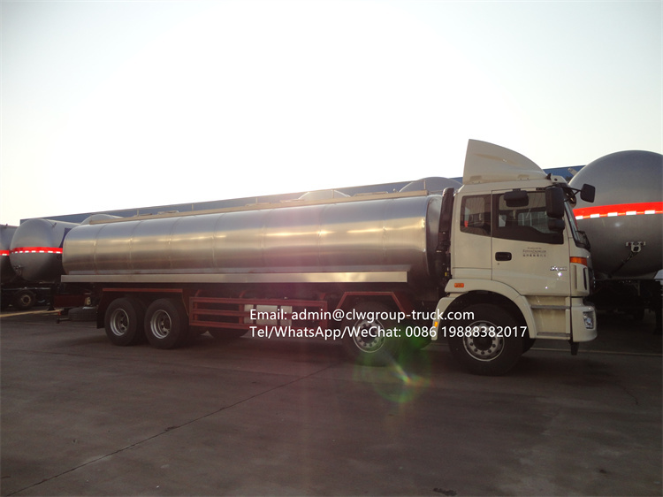 Foton 8x4 25000l-30000l milk carrying tanker truck