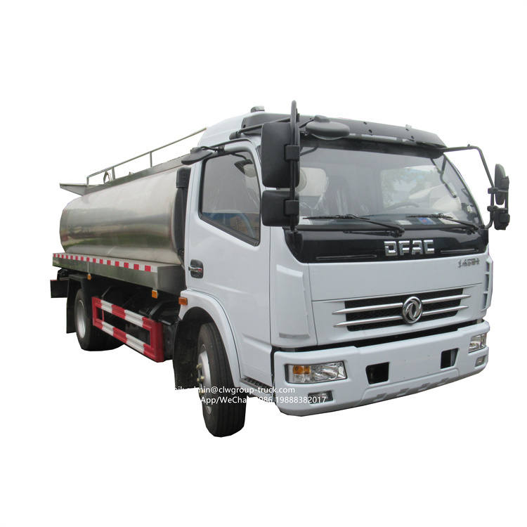 dongfeng 6000-8000l stainless steel truck milk tank