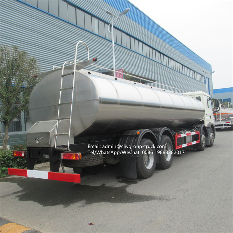 sinotruk 8x4 25m3-30m3 milk transport vehicle