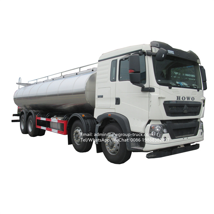 sinotruk 8x4 25m3-30m3 milk transport vehicle