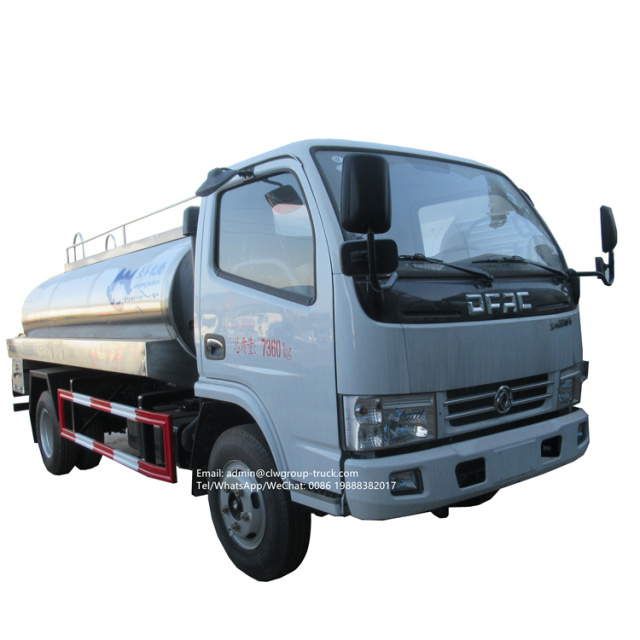 dongfeng 3000-5000l milk tank truck