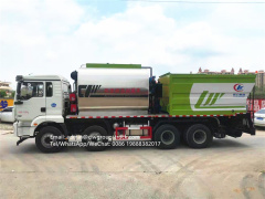 Shacman 8x4 24m3 asphalt synchronous chip sealer