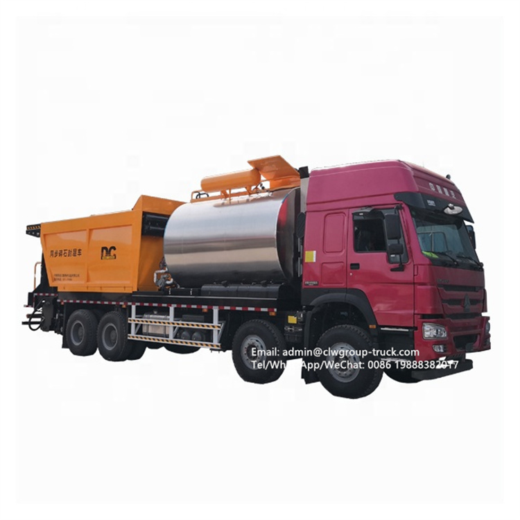 sinotruk truck mounted 22cbm 26cbm synchronous chip sealer