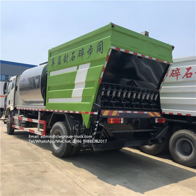 FAW asphalt synchronous chip sealer truck 14CBM