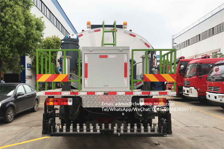 Dongfeng 6 wheeler road repair machine truck