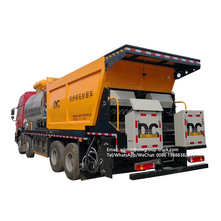 sinotruk truck mounted 22cbm 26cbm synchronous chip sealer