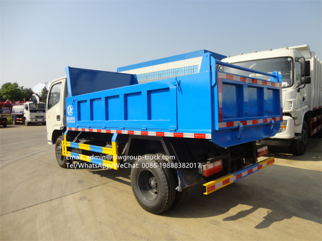 dongfeng 95hp 3 tons mini tipper truck