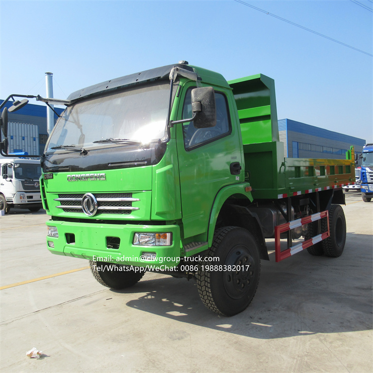 Brand new 4x4 dongfeng tipper truck dimensions