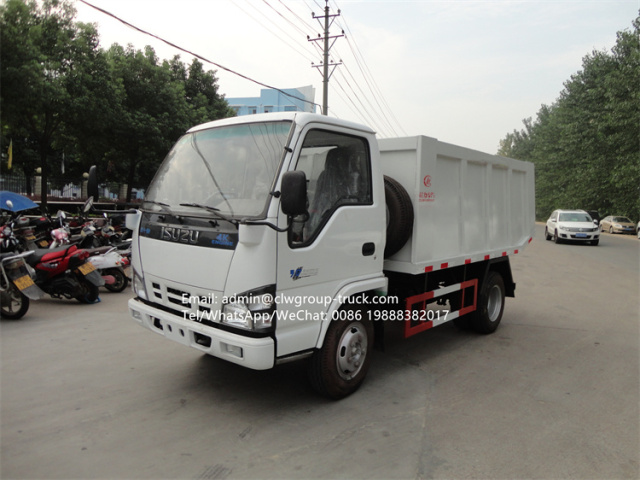 isuzu 4tons hydraulic truck dumpers