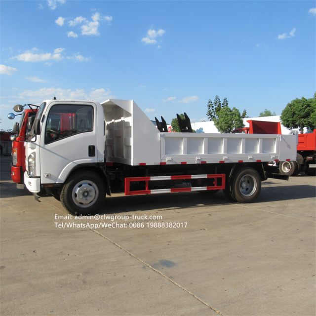 Isuzu 190hp 6tons tipper truck specifications