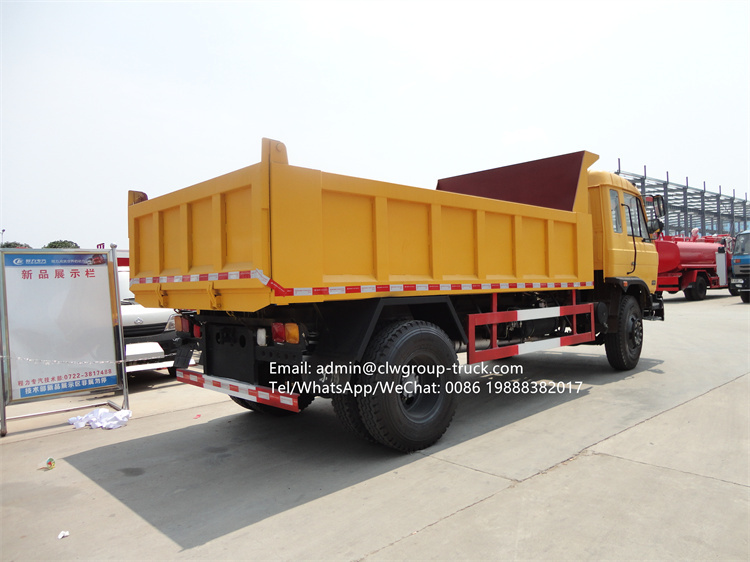 dongfeng 10 ton tipper truck volume capacity 12cbm