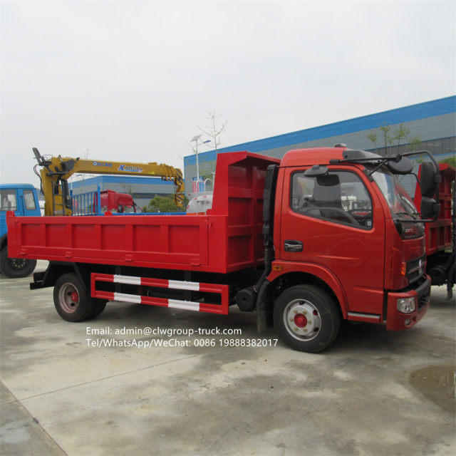 dongfeng cummins engine mini dump truck 4x2
