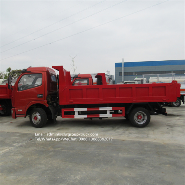 dongfeng cummins engine mini dump truck 4x2