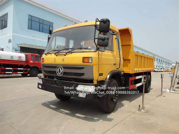 dongfeng 10 ton tipper truck volume capacity 12cbm