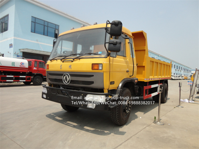dongfeng 10 ton tipper truck volume capacity 12cbm