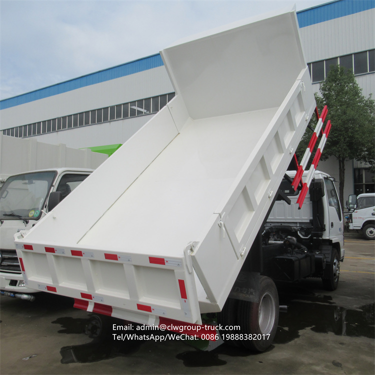 Isuzu 4 tons hydraulic dumper truck dimensions