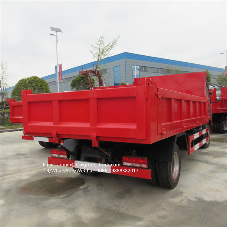 dongfeng cummins engine mini dump truck 4x2