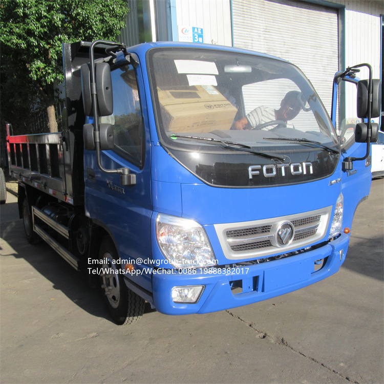 foton 4x2 small hydraulic truck dumpers