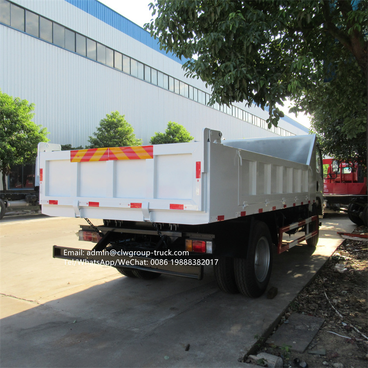 Isuzu 190hp 6tons tipper truck specifications