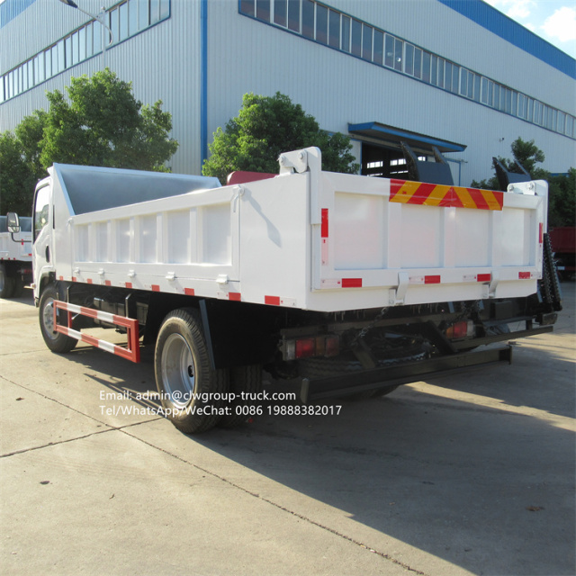 Isuzu 190hp 6tons tipper truck specifications