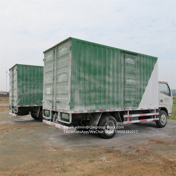dongfeng 4 tons 4x2 box van truck