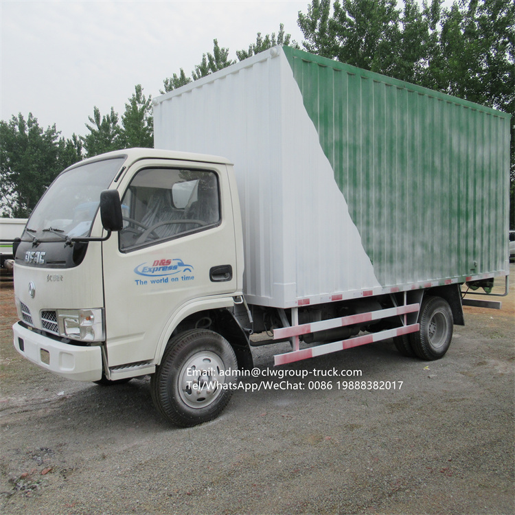 dongfeng 4 tons 4x2 box van truck