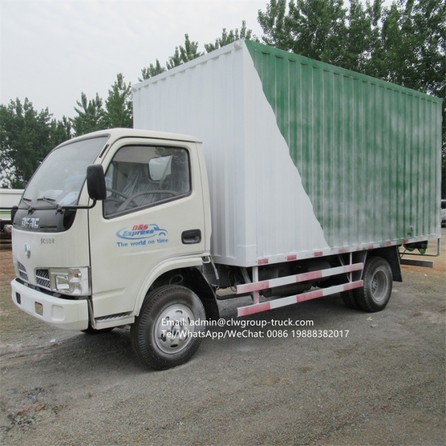 dongfeng 4 tons 4x2 box van truck