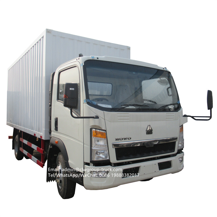 sinotruk howo cargo box truck
