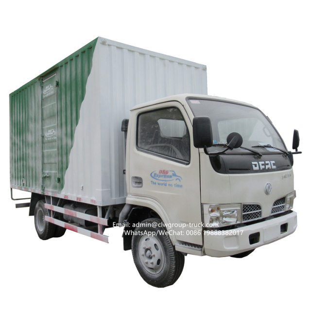 dongfeng 4 tons 4x2 box van truck