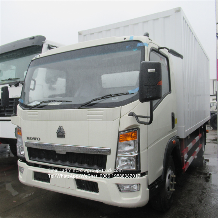 sinotruk howo cargo box truck