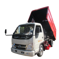 Foton leaves road cleaning sweeper truck