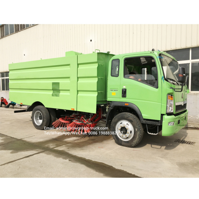 sinotruk howo road sweeping brush sweeper truck