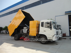 dongfeng 10tons truck mounted mechanical broom sweeper