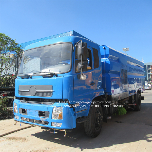 dongfeng road sweeping washing truck