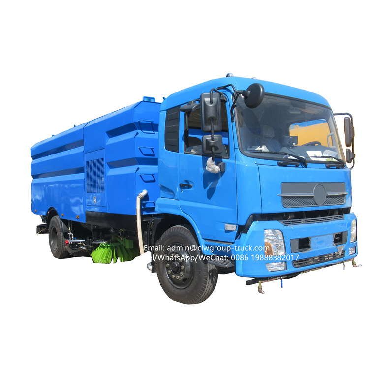 dongfeng road sweeping washing truck