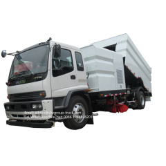 Isuzu wash street cleaning road sweeper truck