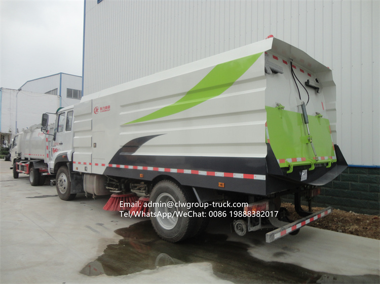 sinotruk howo 10tons road sweeper cleaning truck