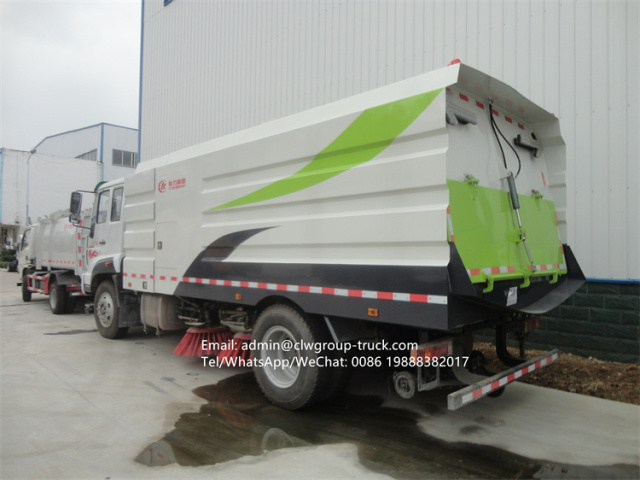 sinotruk howo 10tons road sweeper cleaning truck