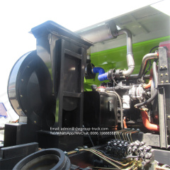 Isuzu road cleaner truck airport runway sweeper water tanker 4m3 dust bin 8m3
