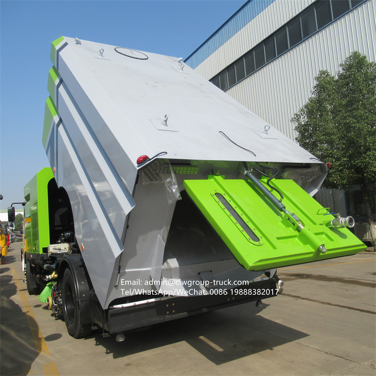 dongfeng tianjin road waher sweeper truck