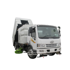FAW street washing trucks vacuum dust sweeper truck