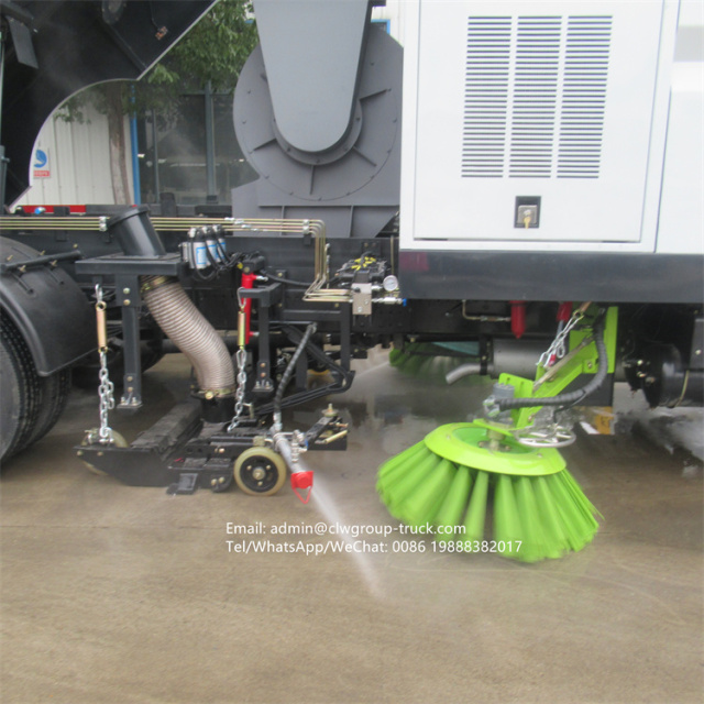 FAW street washing trucks vacuum dust sweeper truck