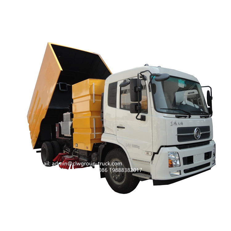 dongfeng 10tons truck mounted mechanical broom sweeper