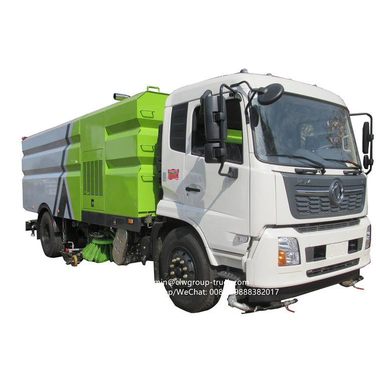 dongfeng tianjin road waher sweeper truck