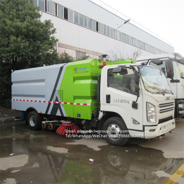 JMC steel brush road sweeper truck