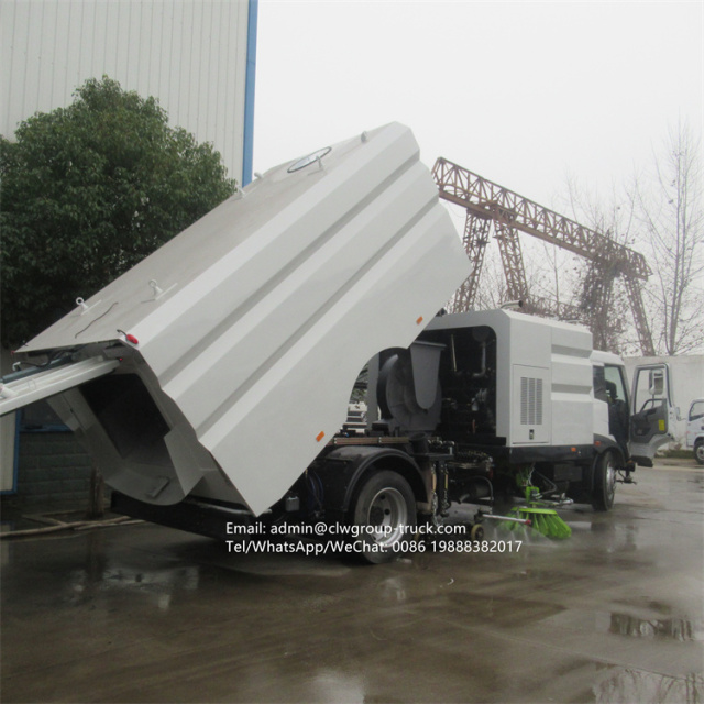FAW street washing trucks vacuum dust sweeper truck