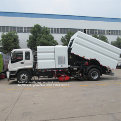 Isuzu wash street cleaning road sweeper truck
