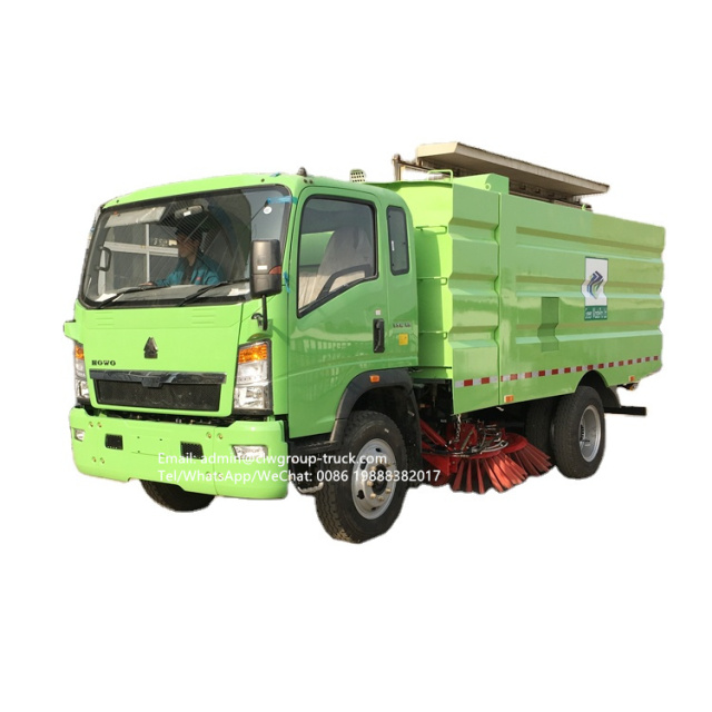 sinotruk howo road sweeping brush sweeper truck
