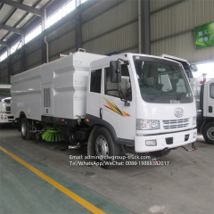 FAW 4x4 dust cleaner road sweeper