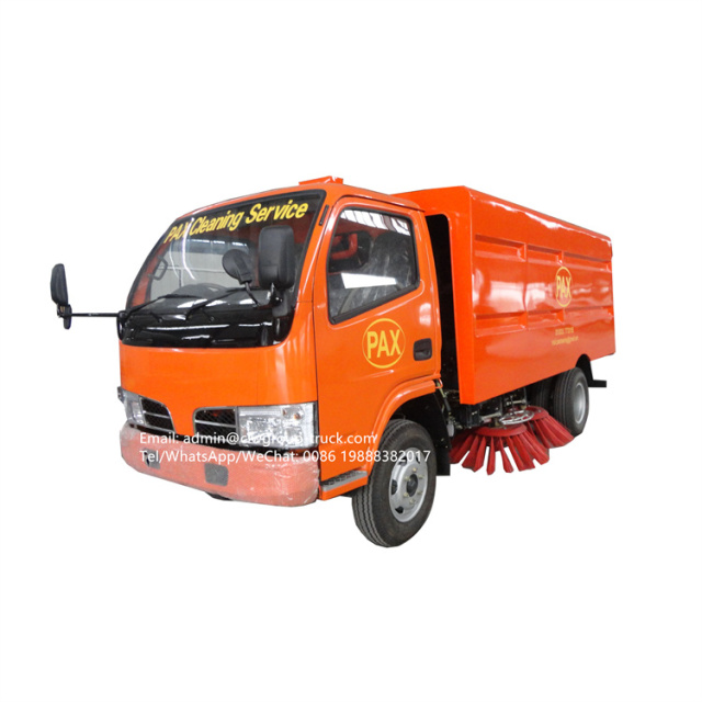 dongfeng road sweeper water tank1.5m3 dust bin 4m3